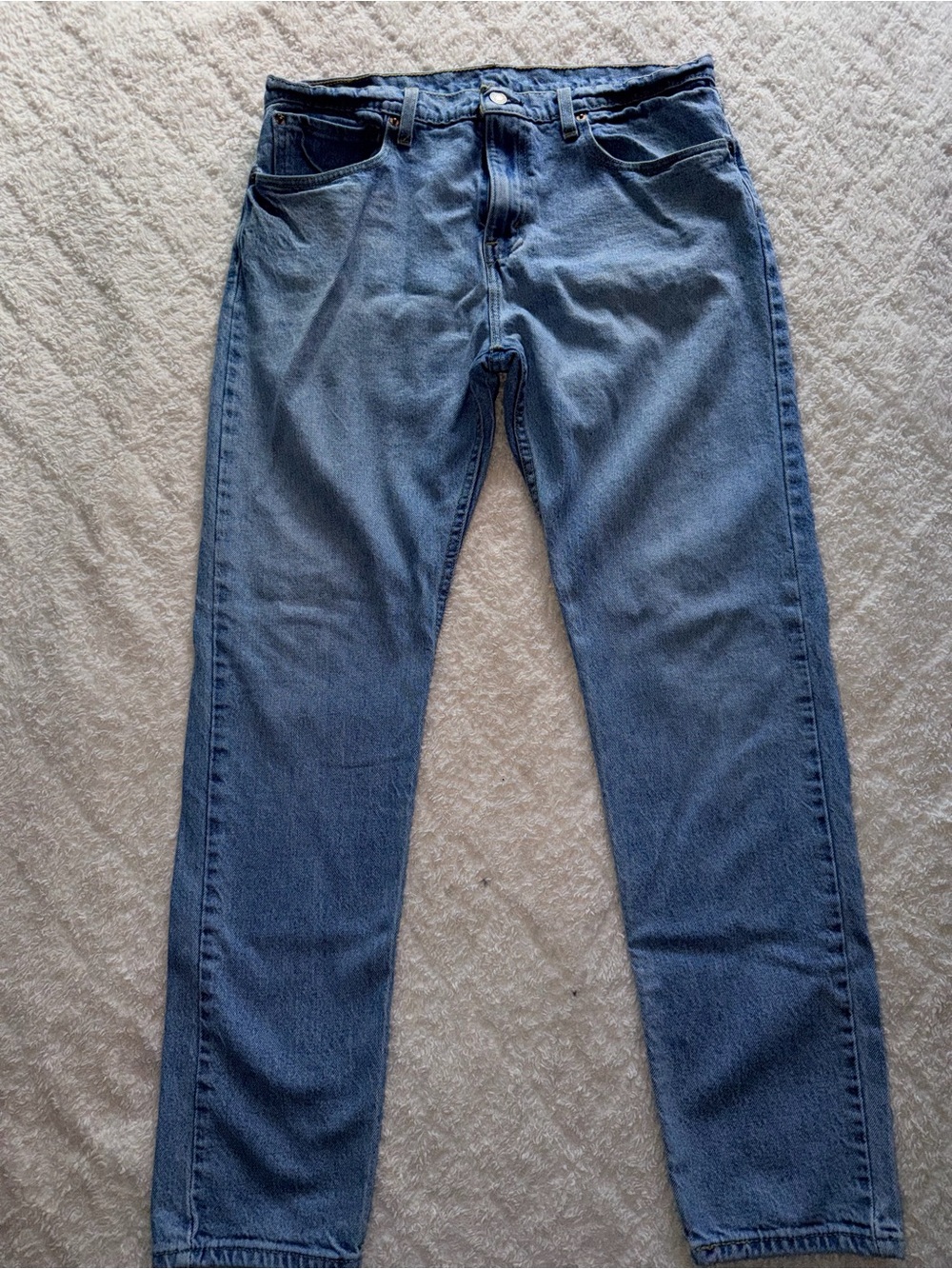 Levi Strauss Classic Light Wash Blue Denim Jeans